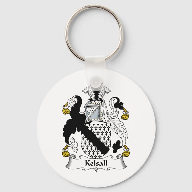 Kelsall Family Crest Key Ring (Front)