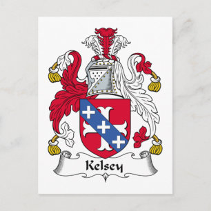 Kelsey Family Crest Postcard