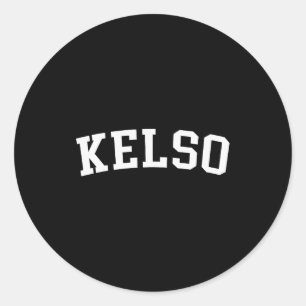 Kelso  classic round sticker