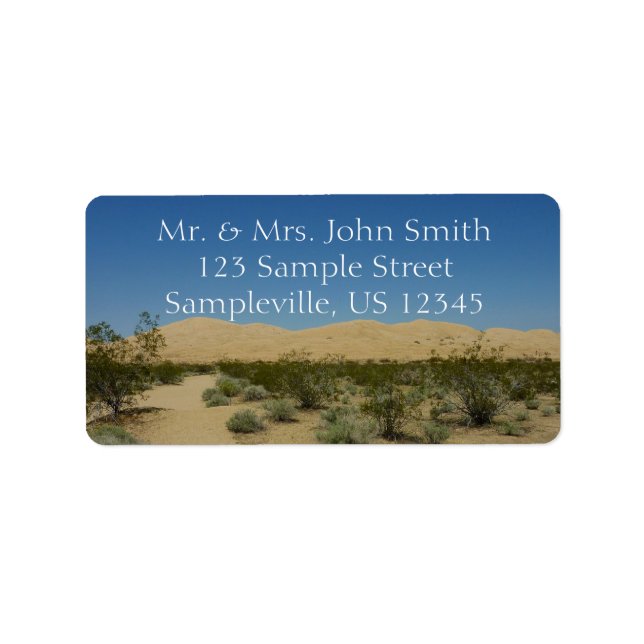 Kelso Dunes at Mojave National Park Label (Front)