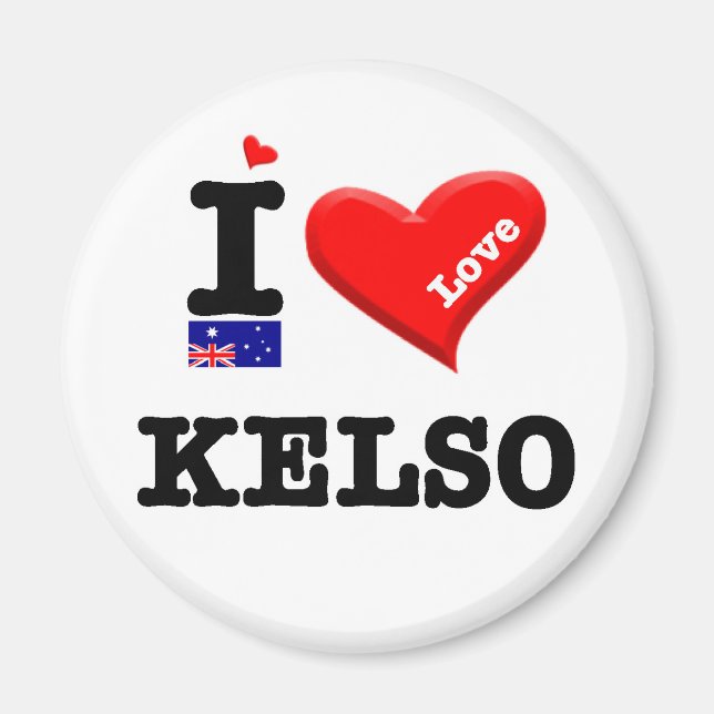 KELSO - I Love Magnet (Front)