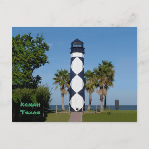 Kemah, TX  Lighthouse postcard - customised
