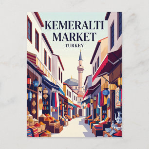 Kemeraltı Market Turkey Postcard