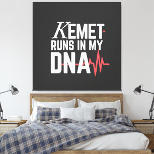 Kemet Runs in My DNA Canvas Print