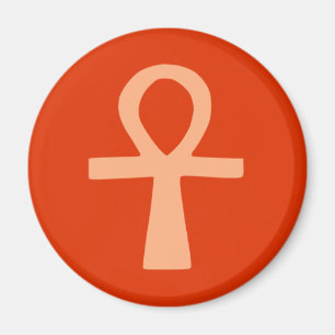 Kemetism symbol (orange) magnet