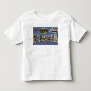 Kemmerer, Wyoming - Large Letter Scenes Toddler T-Shirt
