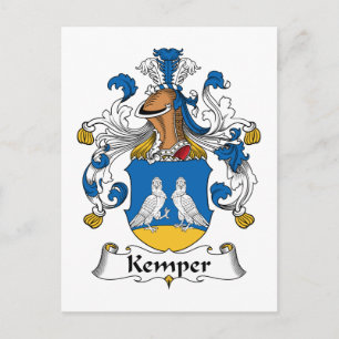 Kemper Family Crest Postcard