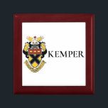 Kemper Military School and College Gift Box<br><div class="desc">Gently show your loyalty to your school with this handsome trinket and jewellery box. Store your class ring in it when you aren't wearing it. Great way to express your fond remembrance for your school, or an excellent gift for an Old Boy. Designed for you by an Old (very) Cadet!...</div>