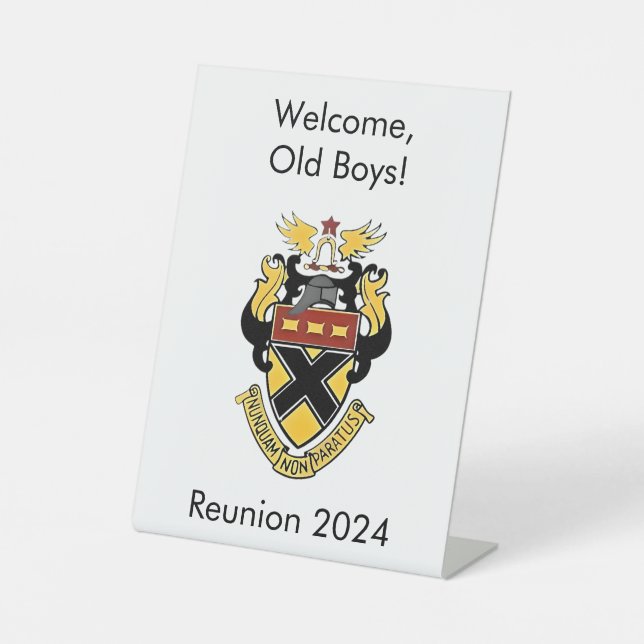 Kemper Military School and College Reunion Pedestal Sign (Front)