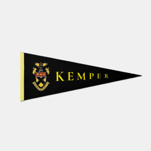 Kemper Military School and College Wall Pennant Flag