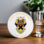 Kemper Military School & College Board Coaster<br><div class="desc">Enjoy the Kemper Crest on your classic 50 pt. pulp board coasters. Great memorabilia to remind you of days gone by! You can select from a number of shapes at different price points - just be sure to use the "Scale" buttons to make your graphic fit properly. Also available in...</div>