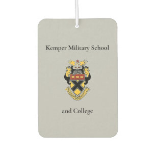Kemper Military School & College Dual Sided Car Air Freshener