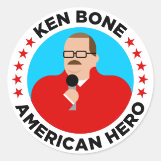 Ken Bone American Hero Stickers (round)