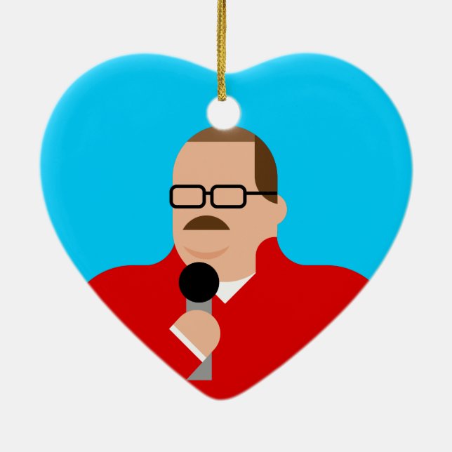 Ken Bone Christmas Ornament Heart (Back)