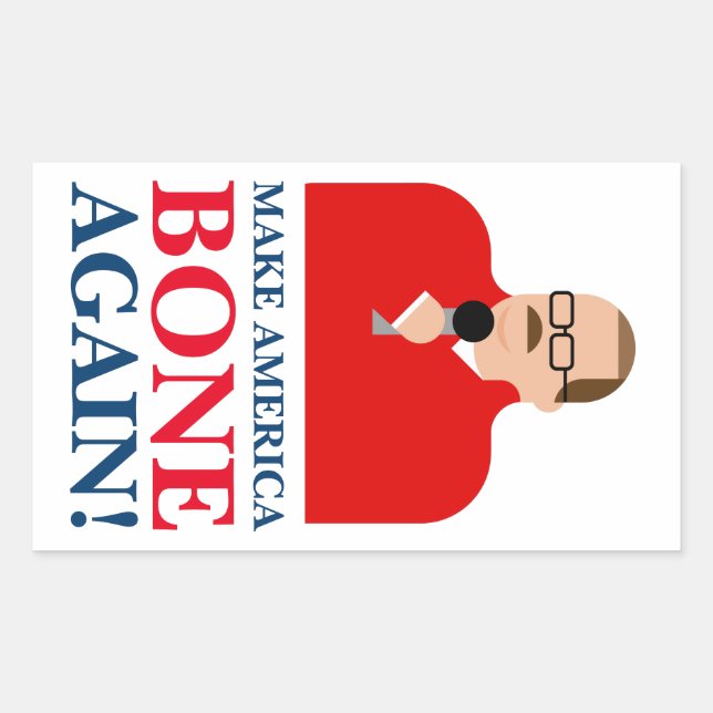 Ken Bone Stickers "Make America Bone Again" (Front)