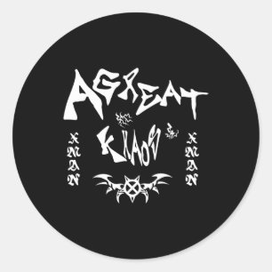Ken Carson Merch Design Agc Classic Round Sticker