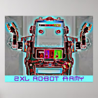 Ken Gauge 2-XL Robot Army Retrowave Pop Surrealism