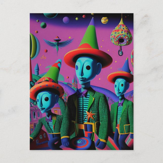 Ken Gauge Fiesta Psychedelic Postcard (Front)