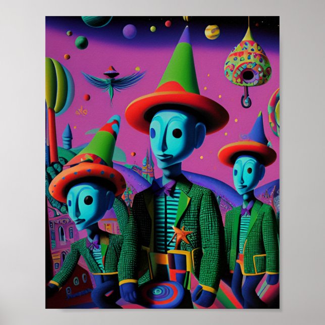 Ken Gauge Fiesta Psychedelic Poster (Front)