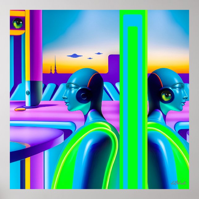 Ken Gauge Future Spectrum Sci-Fi Poster (Front)