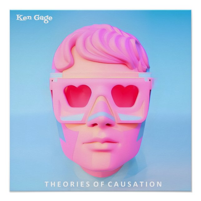 Ken Gauge Theories of Causation Vaporwave Album Ar Poster (Front)