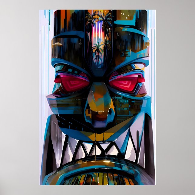 Ken Gauge Tiki Magestique Pop Surrealism Poster (Front)