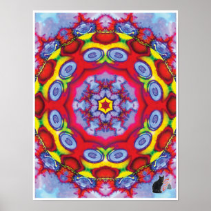 Ken Kinetic Collage Kaleidoscope Poster