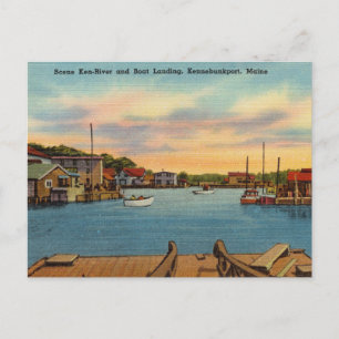 Ken-River Boat Landing, Kennebunkport, Maine Postcard