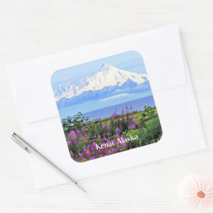 Kenai, Alaska scenic photograph Square Sticker
