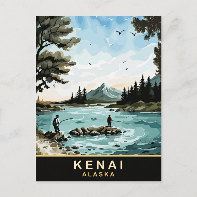 Kenai, Alaska, Vintage Travel  Postcard (Front)