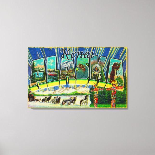 Kenai, AlaskaLarge Letter ScenesKenai, AK Canvas Print (Front)