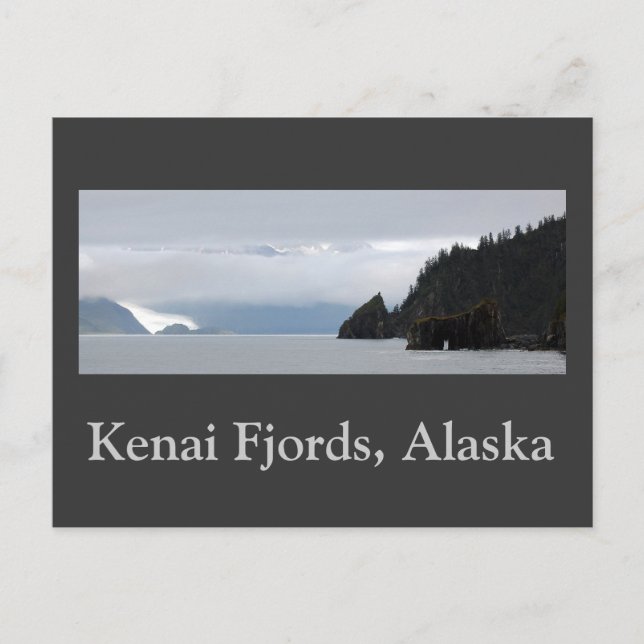 Kenai fjords 30inch panorama, Kenai Fjords, Alaska Postcard (Front)