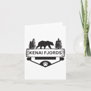 Kenai Fjords Alaska Wildlife Bear Hiking Camping S Card