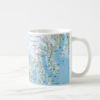 Kenai Fjords map mug