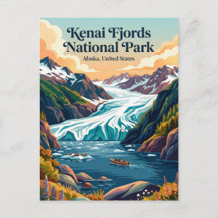 Kenai Fjords National Park Alaska Postcard