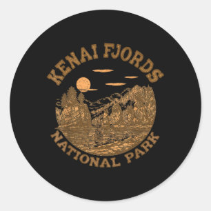 Kenai Fjords National Park Alaska Travelling Natur Classic Round Sticker