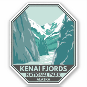 Kenai Fjords National Park Alaska Vintage