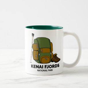 Kenai Fjords National Park Backpack Two-Tone Coffee Mug