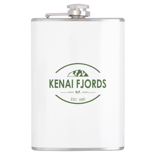 Kenai Fjords National Park Hip Flask (Front)