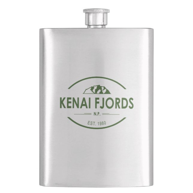 Kenai Fjords National Park Hip Flask (Front)