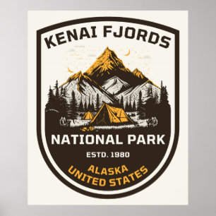 Kenai Fjords National Park Outdoors and Nature Poster