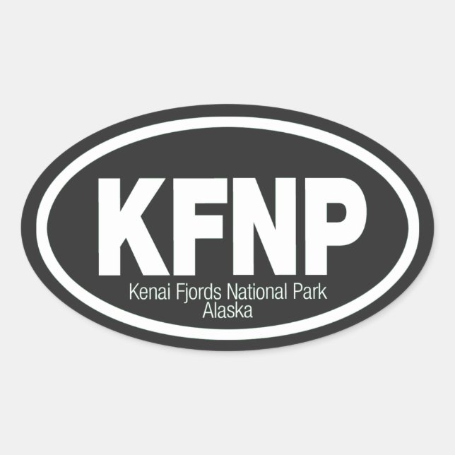 Kenai Fjords National Park Oval Sticker (Front)
