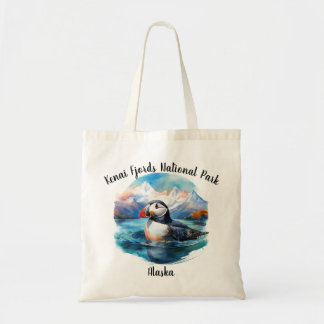 Kenai Fjords National Park Puffin Tote Bag