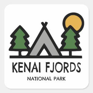 Kenai Fjords National Park Square Sticker