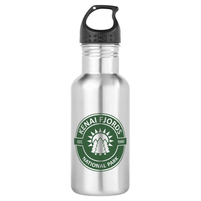 Kenai Fjords National Park Sun Trees 532 Ml Water Bottle (Front)