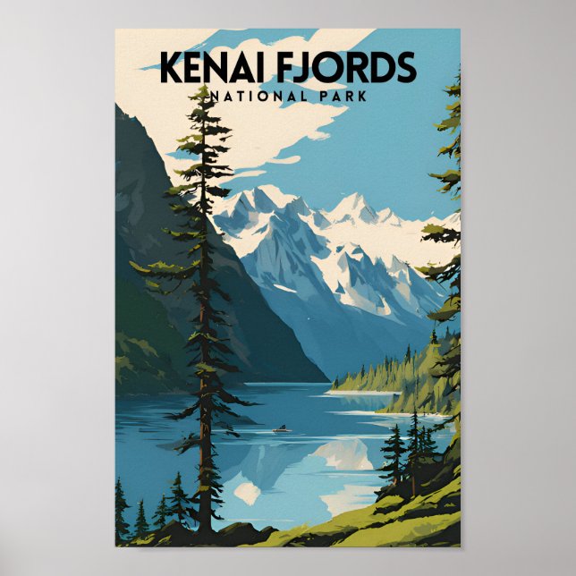 Kenai Fjords National Park Travel PS Poster (Front)
