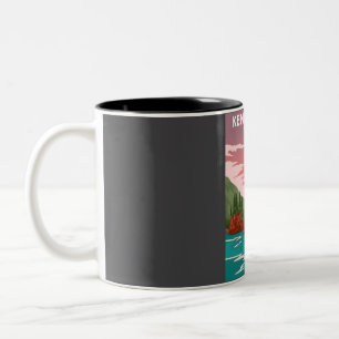 Kenai Fjords National Park Vintage Travel Poster Two-Tone Coffee Mug