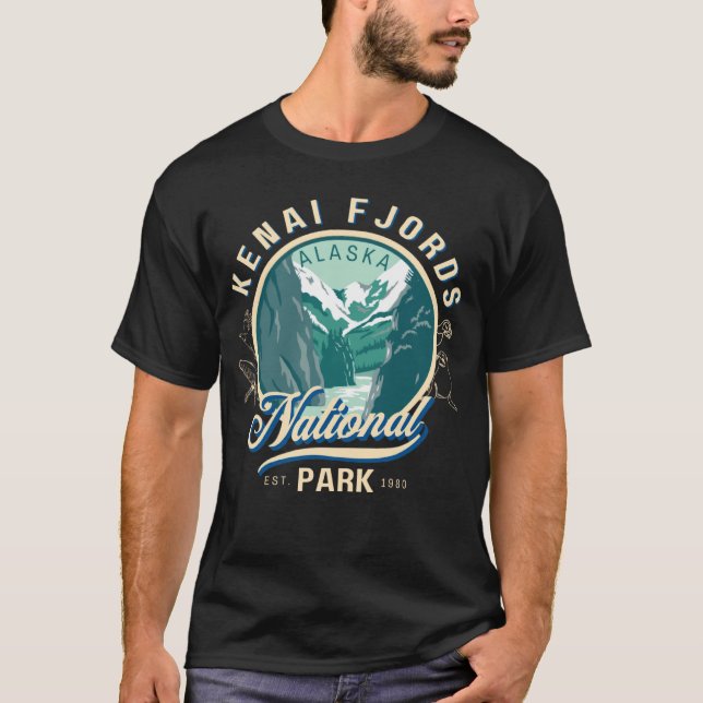 Kenai Fjords National Park Wildlife Alaska T-Shirt (Front)