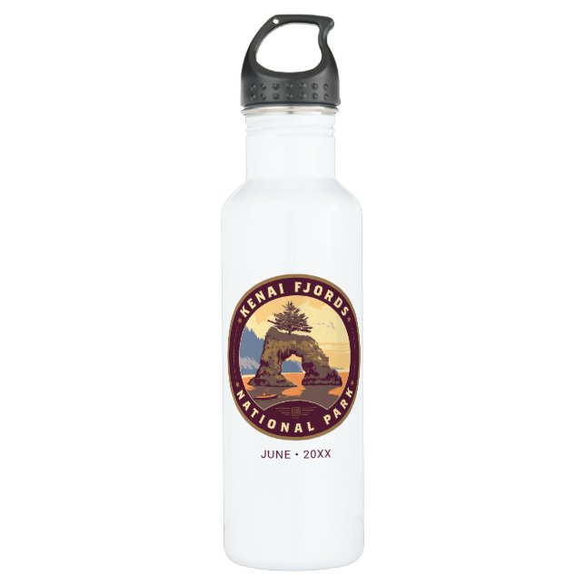 Kenai Fjords National Parks 710 Ml Water Bottle (Front)
