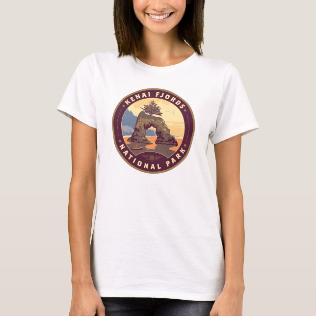 Kenai Fjords National Parks T-Shirt (Front)
